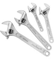 Adjustable Wrench – All Sizes Available, Wide-Jaw Adjustable Spanner with Comfort Grip for Plumbing, Automotive, Maintenance and General Repair Work